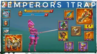 2EMPERORS 1TRAP - MYTHIC RALLYTRAPS VS 11KTITANS & MYTHIC CHAMPS - Lords Mobile