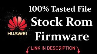 Huawei P20 Lite LX2 Flash File Firmware Stock Rom - Hang On Logo Fix Restart Fix