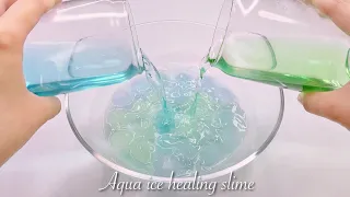 【ASMR】🫧アクア氷スライム🧊【音フェチ】Aqua ice healing slime 아쿠아 아이스 힐링 슬라임