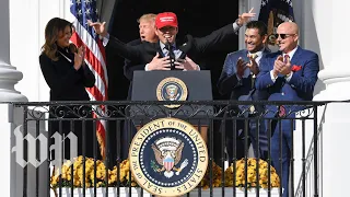Kurt Suzuki wears MAGA hat, gets hug from Trump