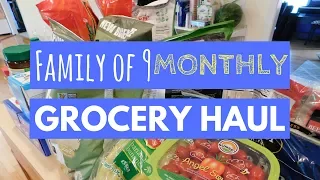 LARGE FAMILY | MONTHLY GROCERY HAUL + SIMPLE MEAL PLAN | Sam's Club Walmart com