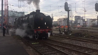 Locomotive à vapeur 231G à la gare de Nantes