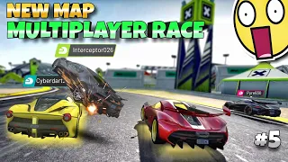 New map multiplayer race😱||Part 5||Who will win?||Extreme car driving simulator||