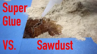 What Happens When You Mix Super Glue And Sawdust??