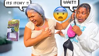 I PUT ITCHY POWDER IN HER BRA *BAD IDEA*