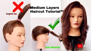 DIY layered haircut / Long To Short Hair Cut / step by step /