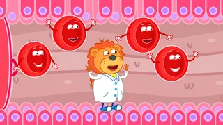 Lion Family 🍒 Wash Wash Your Teeth | Cartoon for Kids