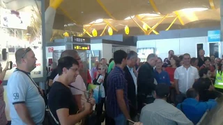 Se paraliza el aeropuerto de Madrid, con los Sabandeños