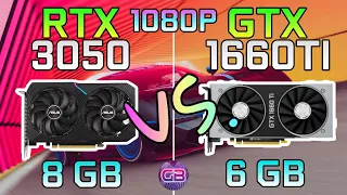 RTX 3050 vs GTX 1660 TI - Test in 11 Games | 1080p