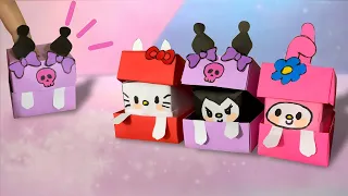 Adorable Sanrio Friends Pop Out! Easy Origami Tutorial - My Melody, Kuromi, Hello Kitty