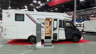 3 minute motorhome tour. 2022 version French motorhome with queen bed. Rapido 696F.