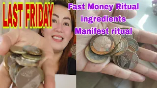 LAST FRIDAY FAST MONEY RITUAL INGREDIENTS MANIFEST MONEY-APPLE PAGUIO7