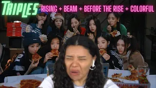tripleS ‘Rising’ MV + ‘ASSEMBLE’ First Listen (PART 1) Beam / Before The Rise / Colorful | REACTION!