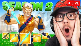 Playing FORTNITE *SEASON 2* with GOD POWERS! (Easy Wins)