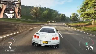 Nissan R35 GTR  - Forza Horizon 4 | Logitech g29 gameplay