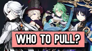 Watch This If You DON'T KNOW Who To Pull In Genshin 4.6! | Arlecchino, Lyney, Wanderer or Baizhu?