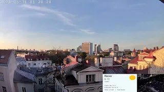 Daily Weather cam - Sunny spring Tallinn time lapse - 2024-05-16