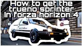 Tutorial on how to get toyota AE 86 in forza horizon 4 (really simple)