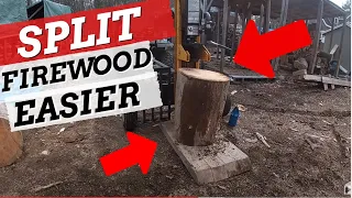 Firewood Splitting Trick Never Before Seen on YouTube!