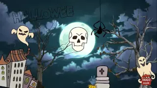 Праздник хеллоуин - прикольная видео-открытка