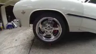 '65 Chevelle. Final front suspension assembly. Ridetech coilover conversion