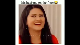 Mr Husband On The floor😂//#status #shorts #kasamterepyarki #rishitanuja