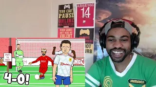 4-0! Liverpool vs Man Utd: The Cartoon! (Salah Diaz Mane Goals Highlights 2022) REACTION