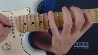 Lightning fast pentatonic run