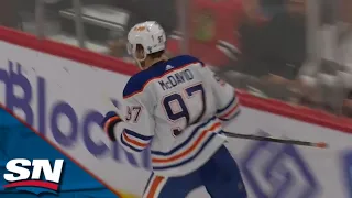 Connor McDavid Takes Off And Breezes Past Jack Johnson For The Blocker-Side Goal