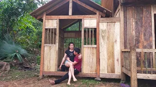 Full Video: Building Wood House Construction, Start To Finish // LIVING OFF GRID