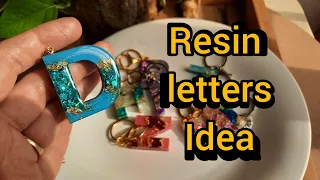 Epoxy resin tutorial /  resin keychain / Resin letters