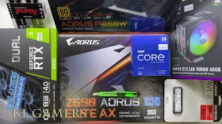 intel Core i9 11900KF GIGABYTE Z590 AORUS ELITE AX HYPER 212 LED TURBO ARGB RTX3050 DUAL Gaming PC