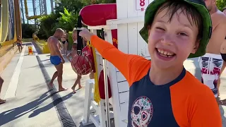 VLOG Water activities in The Land of Legends Water Park by Max and Katy