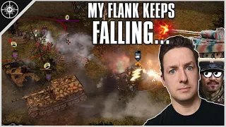 MY FLANK!!! | 4V4 White Ball Express | Company of Heroes 2 Multiplayer