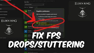 Elden Ring  Fix Fps Drops/Stuttering Tutorial