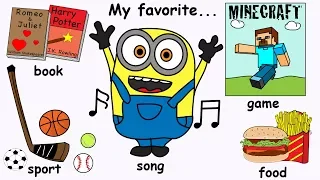 My Favorite Things Song | What's Your Favourite...? Kids Song