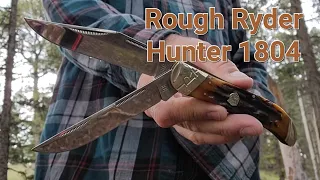 Rough Ryder RR1804 Folding Hunter Knife Review. Two Blade Slip Joint Knife.