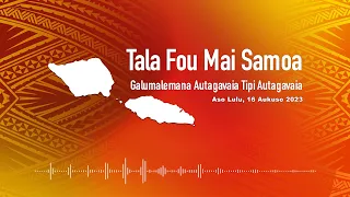 Radio Samoa - News from Samoa (16 AUG 2023)