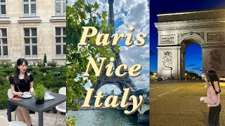 Italy,  Paris, Nice Vlog | 🇮🇹이탈리아,🇫🇷파리,니스 여행| 파리만 n번째 | 여행 추천일정