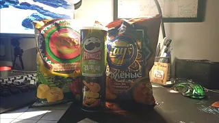 Попробовал новые Lay's Гуакамоле по-мексикански и Том-Ям! + Pringles "Жареный острый краб с лаймом"!