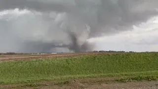 Tornado video near Lincoln Friday