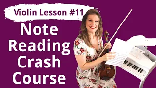 FREE Violin Lesson #11 How to Read Music Notes for Violin | EASY BEGINNER TUTORIAL