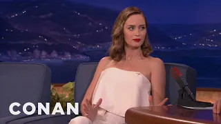 Emily Blunt Seeks To Understand Testicle Pain | CONAN on TBS