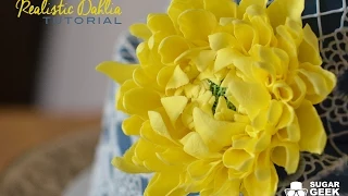 How to make a gumpaste dahlia flower