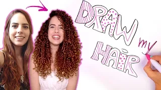 DRAW MY HAIR (draw my life do cabelo): transição capilar, traumas, curiosidades - Paula Stephânia