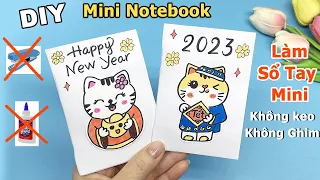 CÁCH LÀM SỔ TAY chỉ 2 tờ A4 Không keo, không ghim | DIY Notebook | Liam Channel