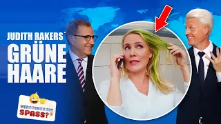 Grüne Haare bei der Tagesschau mit Judith Rakers | Verstehen Sie Spaß?