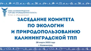 28.03.2023 Комитет по экологии и природопользованию