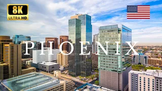 ▶️ PHOENIX City, Arizona | USA 🇺🇸 | by Drone Footage | 8K ULTRA HD