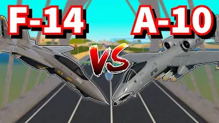 F-14 VS A-10 COMPARISON WHATS THE BEST PLANE IN WAR TYCOON